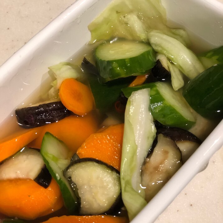 野菜をしっかり 簡単15分で夫も喜ぶ浅漬け レシピ 作り方 By 緑キャベツ 楽天レシピ